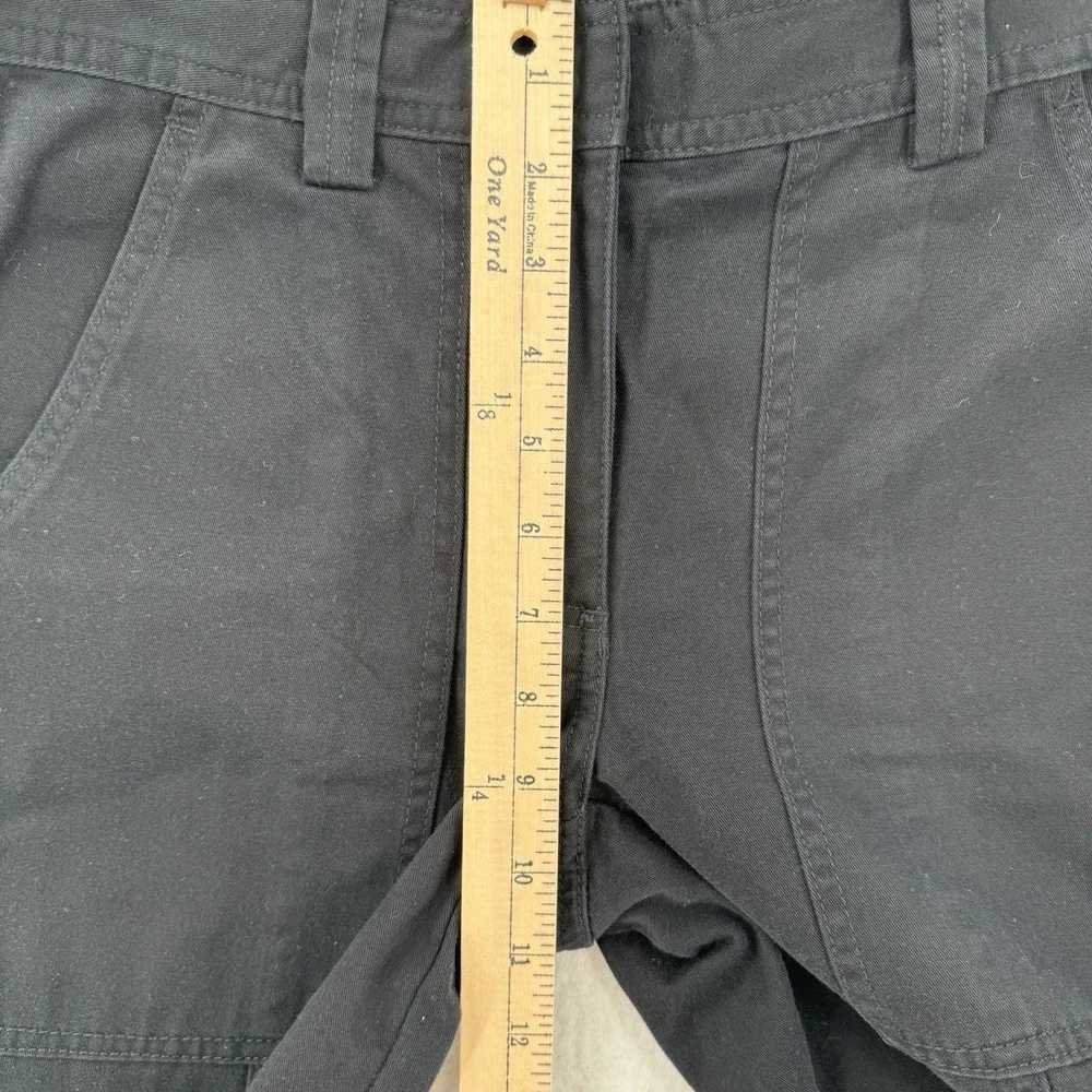 Aritzia Sunday‎ Best Cargo Pants Womens 4 Black Organic Cotton Utility High Rise